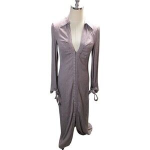 Urban Outfitters Dress Women's Size Small Petite Lavender Purple Front Zip